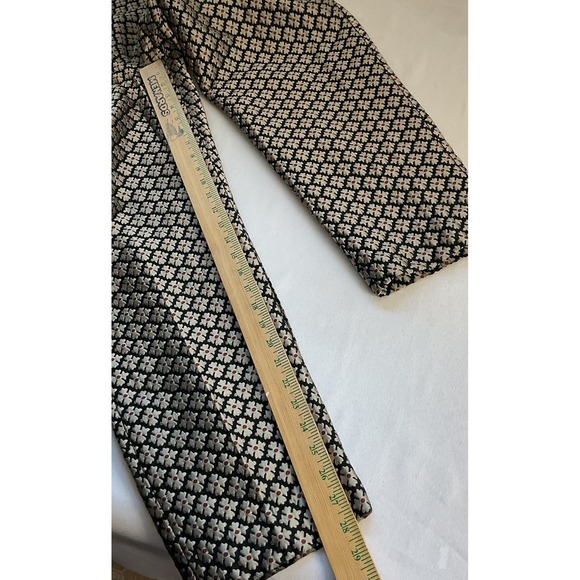 Talbots Signature 16 Dress Pants platinum floral printed black gold Holiday‎ EUC - Picture 7 of 8